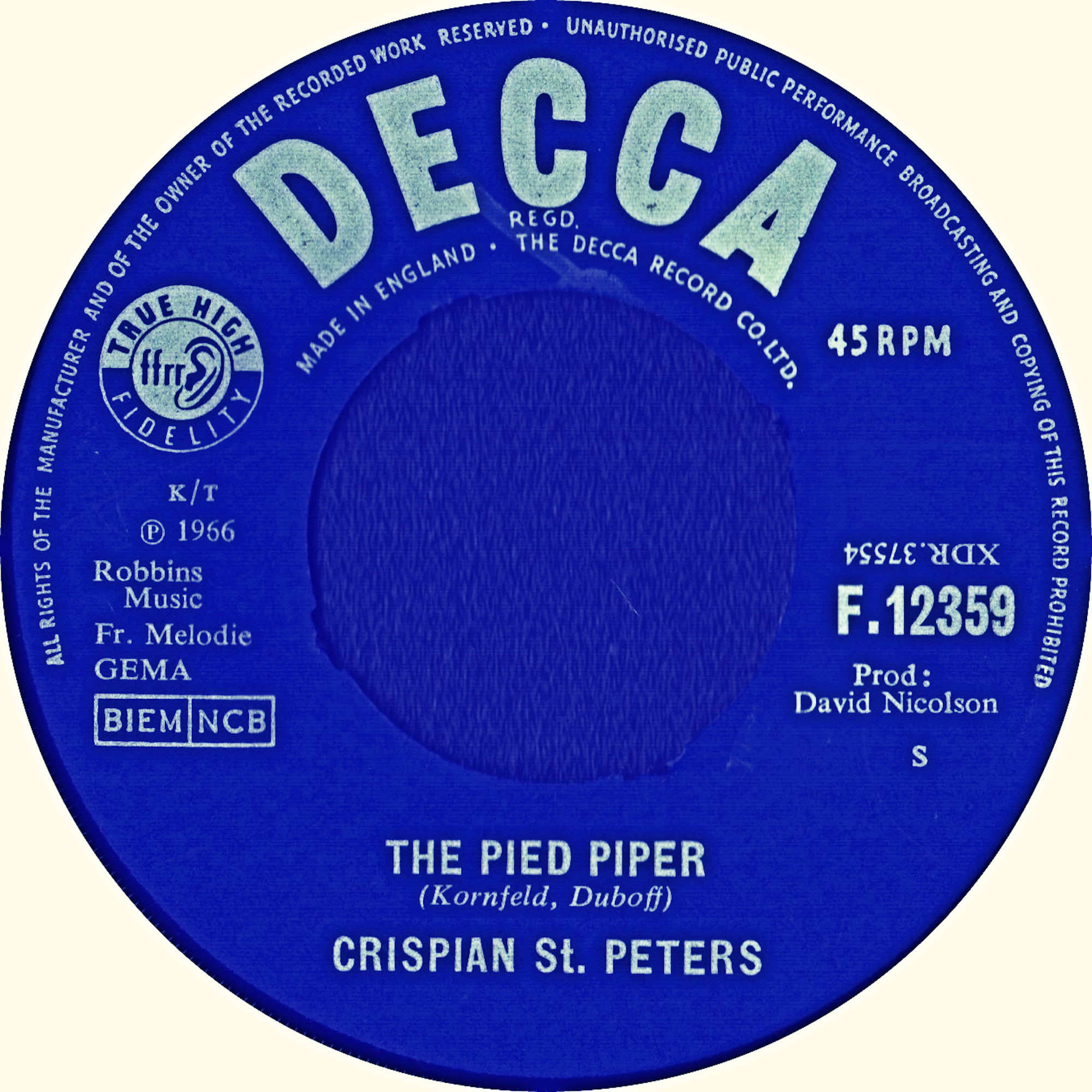 CRISPIAN ST PETERS