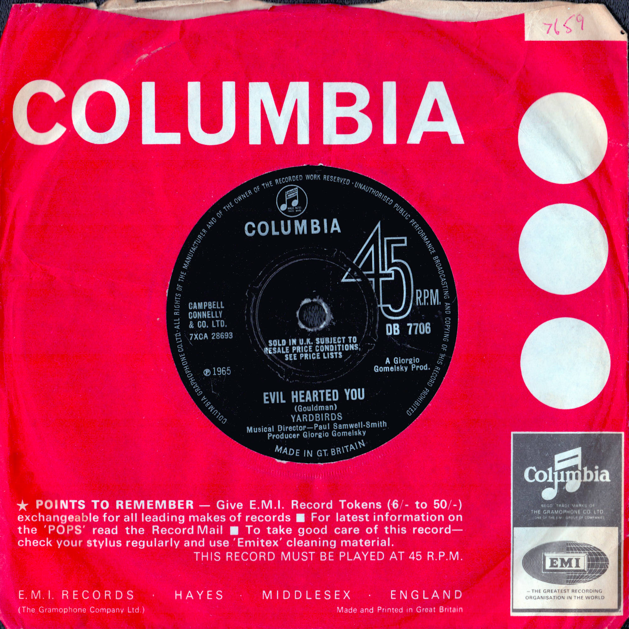 THE YARDBIRDS